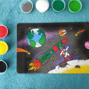 Трафарет для раскраски песком Космос M3 - изображение 3 - интернет-магазин tricolor.com.ua